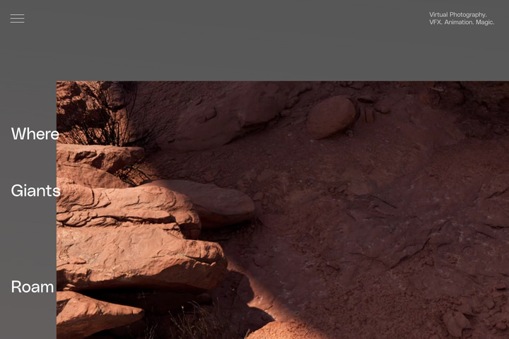 Where Giants Roam website preview